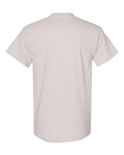 Gildan USA-Made Fine Jersey T-Shirt 5000 Ice Grey Custom Embroidered Business Logo