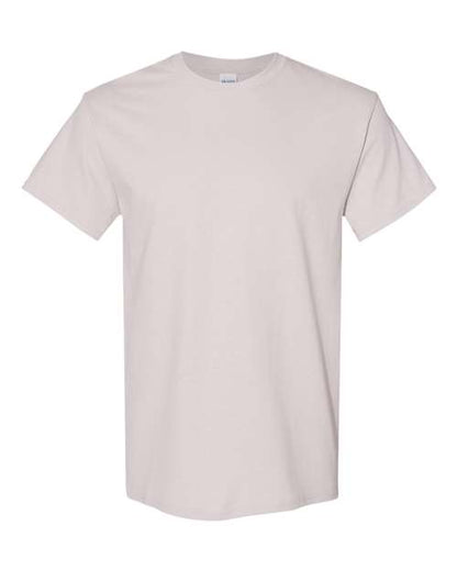 Gildan USA-Made Fine Jersey T-Shirt 5000 Ice Grey Custom Embroidered Business Logo