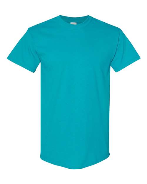 Gildan USA-Made Fine Jersey T-Shirt 5000 Tropical Blue Custom Embroidered Business Logo