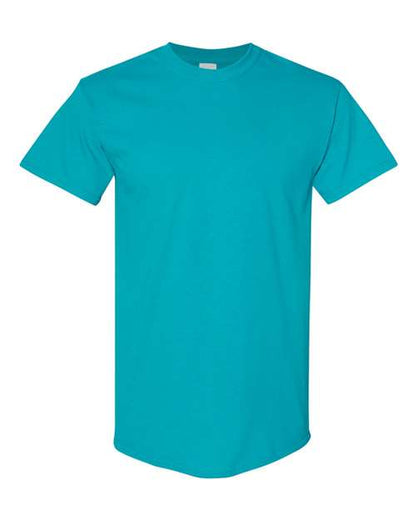 Gildan USA-Made Fine Jersey T-Shirt 5000 Tropical Blue Custom Embroidered Business Logo
