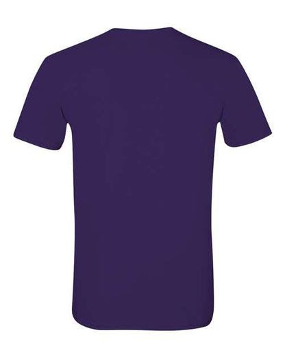 Gildan Softstyle® T-Shirt 64000 Purple Custom Embroidered Business Logo