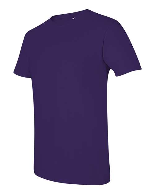 Gildan Softstyle® T-Shirt 64000 Purple Custom Embroidered Business Logo