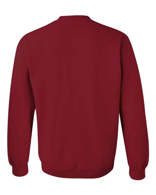 Gildan Heavy Blend™ Crewneck Sweatshirt 18000 Cardinal Red Custom Embroidered Business Logo