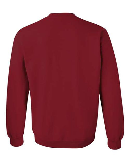 Gildan Heavy Blend™ Crewneck Sweatshirt 18000 Cardinal Red Custom Embroidered Business Logo