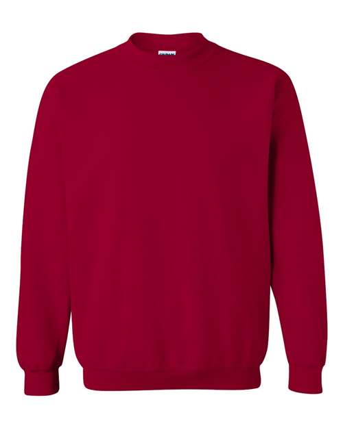 Gildan Heavy Blend™ Crewneck Sweatshirt 18000 Cardinal Red Custom Embroidered Business Logo