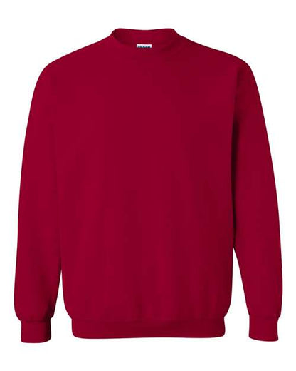 Gildan Heavy Blend™ Crewneck Sweatshirt 18000 Cardinal Red Custom Embroidered Business Logo