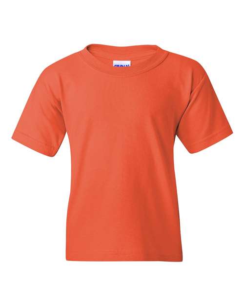 Gildan Heavy Cotton™ Youth T-Shirt 5000B Cobalt Custom Embroidered Business Logo