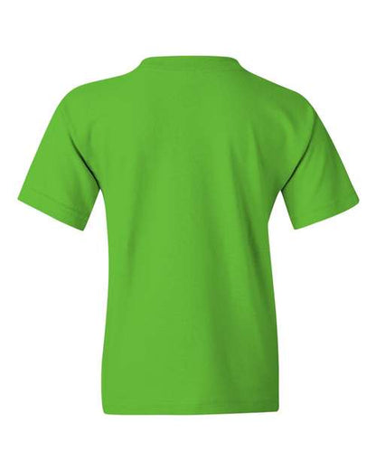 Gildan Heavy Cotton™ Youth T-Shirt 5000B Dark Heather Custom Embroidered Business Logo