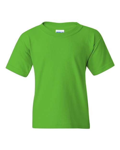 Gildan Heavy Cotton™ Youth T-Shirt 5000B Dark Heather Custom Embroidered Business Logo