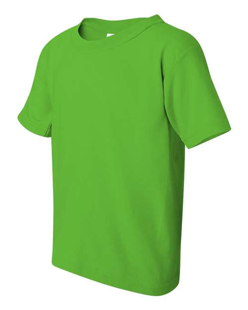 Gildan Heavy Cotton™ Youth T-Shirt 5000B Dark Heather Custom Embroidered Business Logo