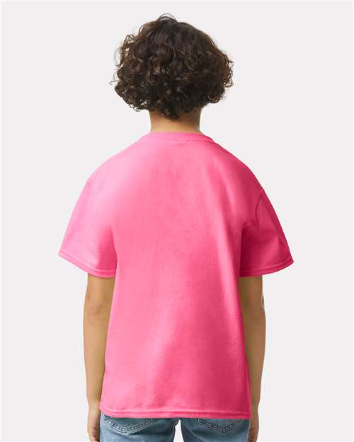 Gildan Ultra Cotton® Youth T-Shirt 2000B Safety Pink