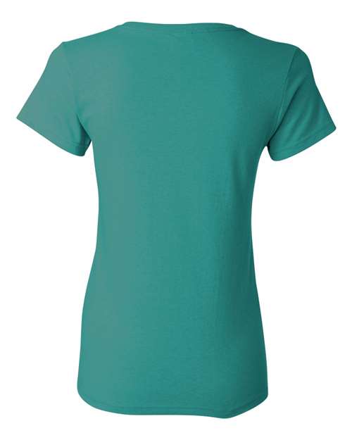 Gildan Heavy Cotton™ Women’s T-Shirt 5000L Tropical Blue Custom Embroidered Business Logo