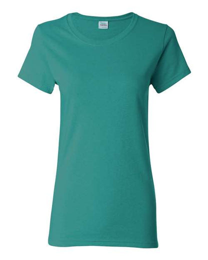 Gildan Heavy Cotton™ Women’s T-Shirt 5000L Tropical Blue Custom Embroidered Business Logo