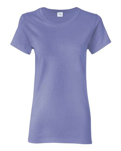Gildan Heavy Cotton™ Women’s T-Shirt 5000L Violet Custom Embroidered Business Logo