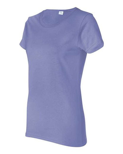 Gildan Heavy Cotton™ Women’s T-Shirt 5000L Tropical Blue Custom Embroidered Business Logo