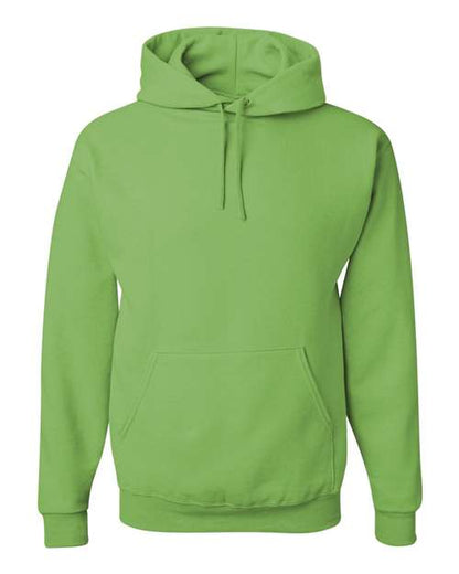 JERZEES NuBlend® Hooded Sweatshirt 996MR Khaki Custom Embroidered Business Logo