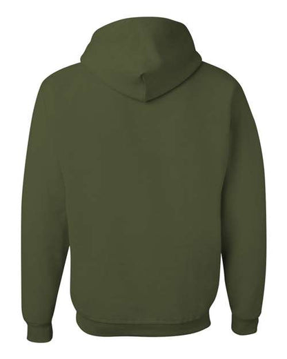 JERZEES NuBlend® Hooded Sweatshirt 996MR Maroon Custom Embroidered Business Logo