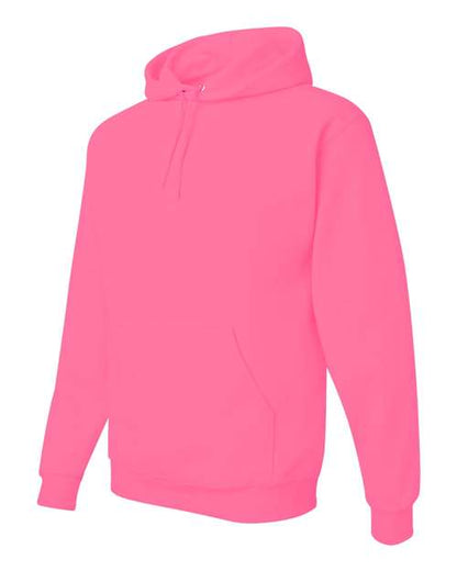 JERZEES NuBlend® Hooded Sweatshirt 996MR Neon Green Custom Embroidered Business Logo