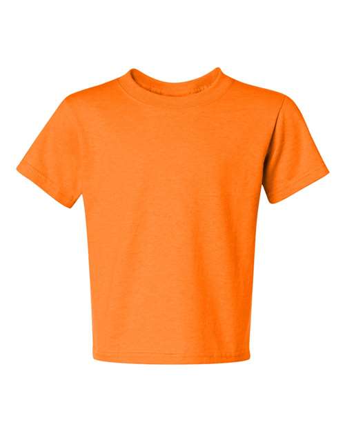 JERZEES Dri-Power® Youth 50/50 T-Shirt 29BR Silver Custom Embroidered Business Logo