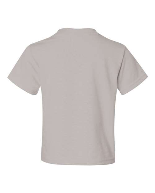 JERZEES Dri-Power® Youth 50/50 T-Shirt 29BR Silver Custom Embroidered Business Logo