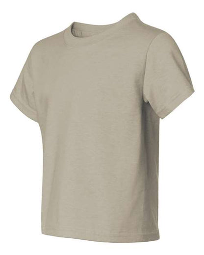 JERZEES Dri-Power® Youth 50/50 T-Shirt 29BR Silver Custom Embroidered Business Logo