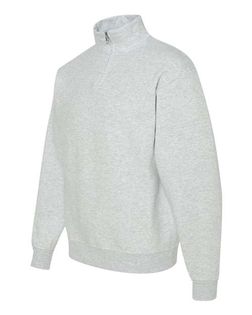 JERZEES Nublend® Cadet Collar Quarter-Zip Sweatshirt 995MR Custom Embroidered Business Logo