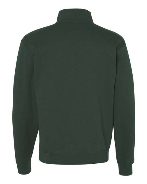 JERZEES Nublend® Cadet Collar Quarter-Zip Sweatshirt 995MR Custom Embroidered Business Logo