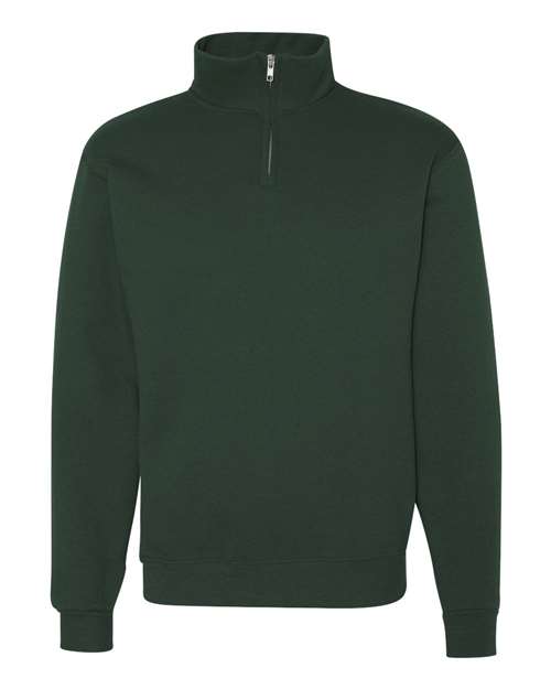 JERZEES Nublend® Cadet Collar Quarter-Zip Sweatshirt 995MR Custom Embroidered Business Logo