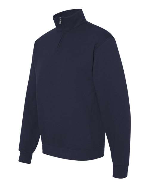 JERZEES Nublend® Cadet Collar Quarter-Zip Sweatshirt 995MR Custom Embroidered Business Logo