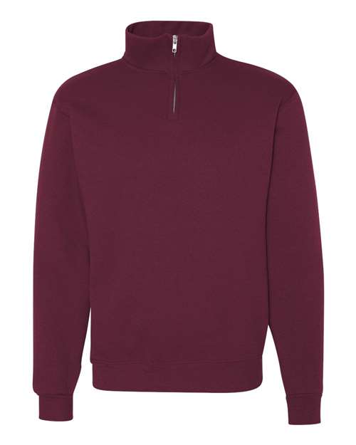 JERZEES Nublend® Cadet Collar Quarter-Zip Sweatshirt 995MR Custom Embroidered Business Logo