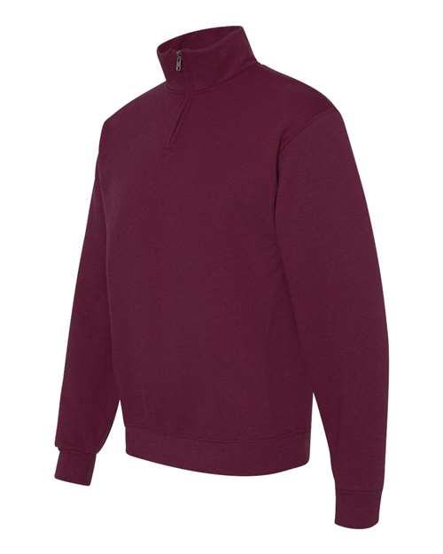 JERZEES Nublend® Cadet Collar Quarter-Zip Sweatshirt 995MR Custom Embroidered Business Logo