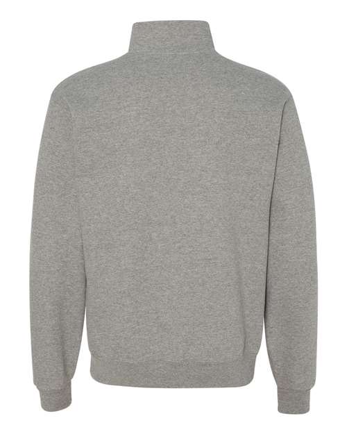 JERZEES Nublend® Cadet Collar Quarter-Zip Sweatshirt 995MR Custom Embroidered Business Logo