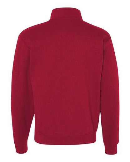 JERZEES Nublend® Cadet Collar Quarter-Zip Sweatshirt 995MR Custom Embroidered Business Logo