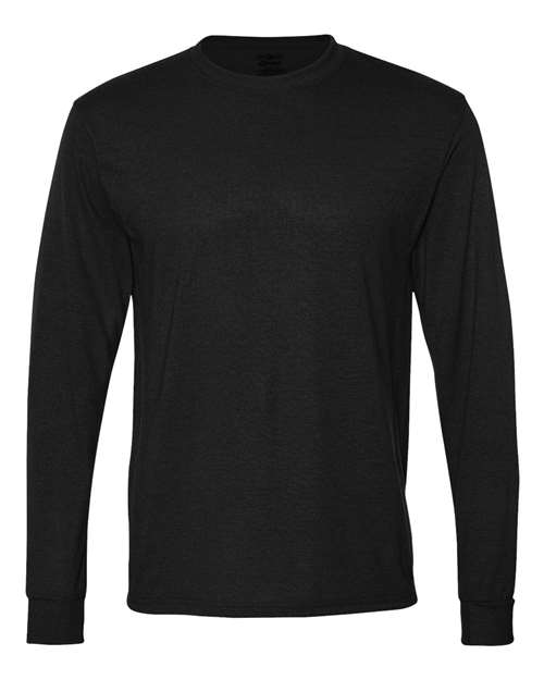 JERZEES Dri-Power® Performance Long Sleeve T-Shirt 21MLR Custom Embroidered Business Logo