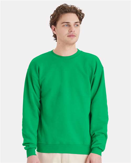 Custom Embroidered  Hanes Ecosmart® Crewneck Sweatshirt P160 Kelly Green