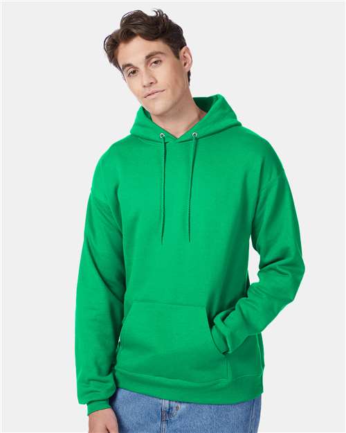 Custom Embroidered  Hanes Ecosmart® Hooded Sweatshirt P170 Kelly Green