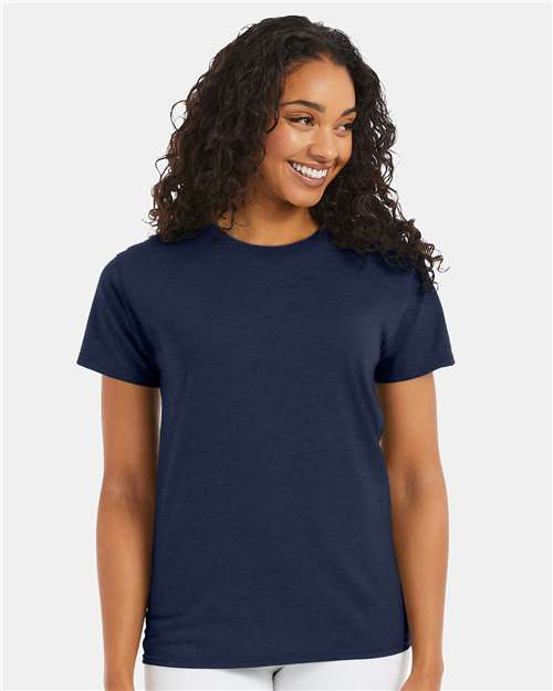 Custom Embroidered  Hanes Ecosmart™ T-Shirt 5170 Heather Navy
