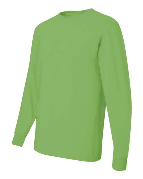 JERZEES Dri-Power® Long Sleeve 50/50 T-Shirt 29LSR Kelly Custom Embroidered Business Logo