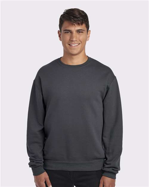Custom Embroidered  JERZEES NuBlend® Crewneck Sweatshirt 562MR Charcoal Grey