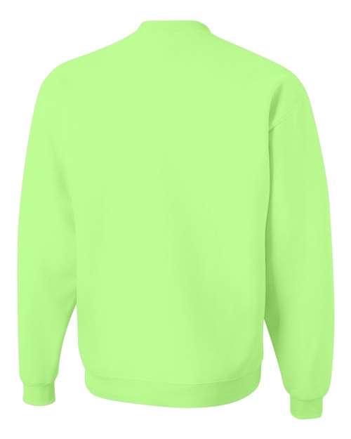 JERZEES NuBlend® Crewneck Sweatshirt 562MR Maroon Custom Embroidered Business Logo