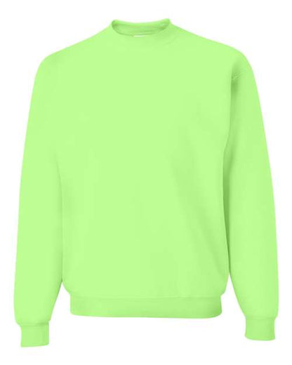 JERZEES NuBlend® Crewneck Sweatshirt 562MR Maroon Custom Embroidered Business Logo