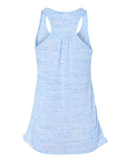 BELLA + CANVAS Women's Flowy Racerback Tank 8800 Blue Marble