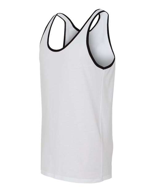 BELLA + CANVAS Jersey Tank 3480 White/ Black