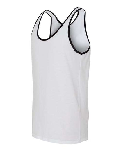 BELLA + CANVAS Jersey Tank 3480 White/ Black
