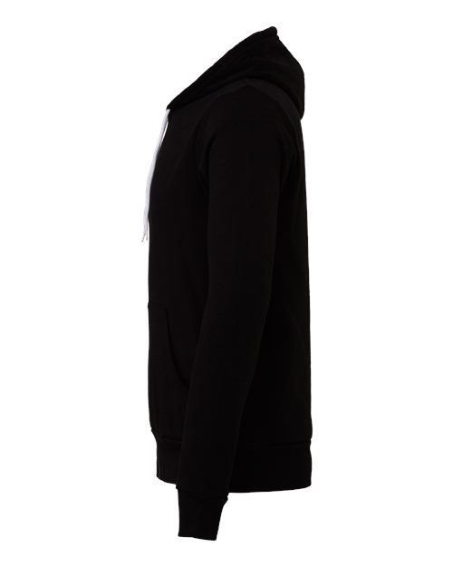 BELLA + CANVAS Sponge Fleece Hoodie 3719 Black Custom Embroidered Business Logo