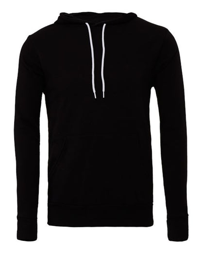 BELLA + CANVAS Sponge Fleece Hoodie 3719 Black Custom Embroidered Business Logo