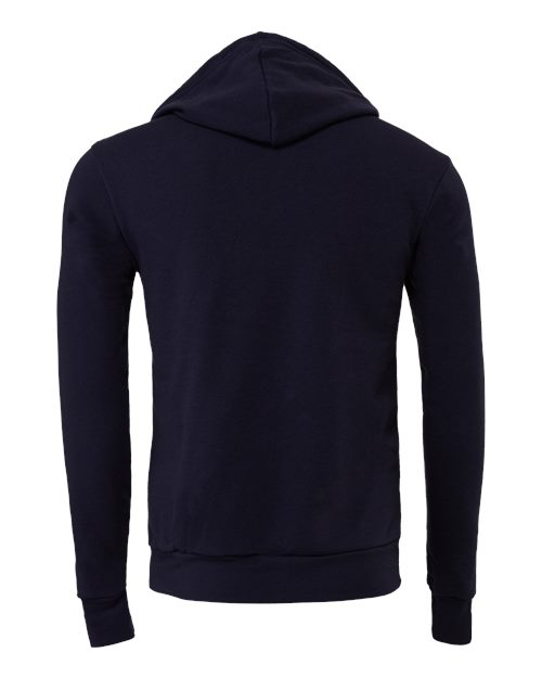 BELLA + CANVAS Sponge Fleece Hoodie 3719 Navy Custom Embroidered Business Logo