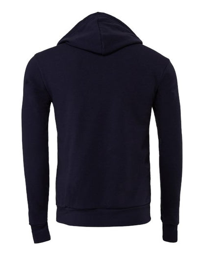 BELLA + CANVAS Sponge Fleece Hoodie 3719 Navy Custom Embroidered Business Logo