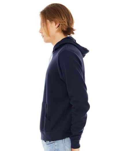 BELLA + CANVAS Sponge Fleece Hoodie 3719 Navy Custom Embroidered Business Logo