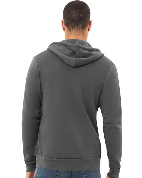 BELLA + CANVAS Sponge Fleece Full-Zip Hoodie 3739 Asphalt